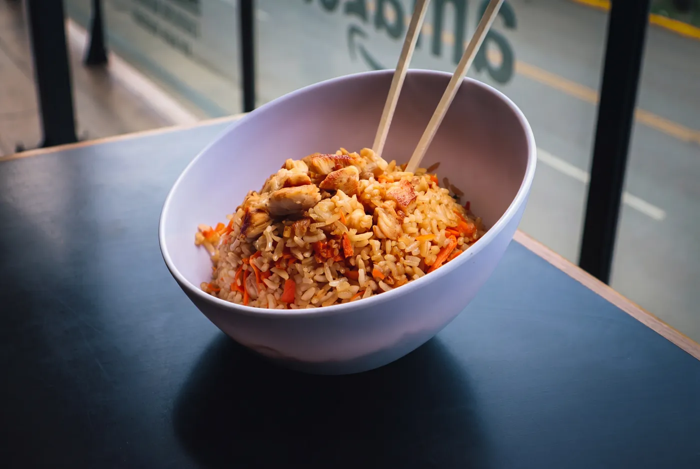 Arroz Frito de Pollo
