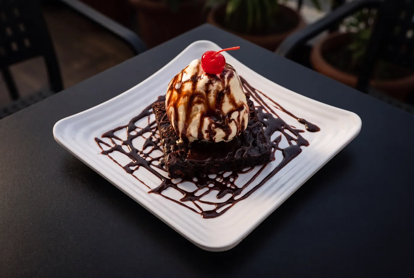 Brownie con Nieve